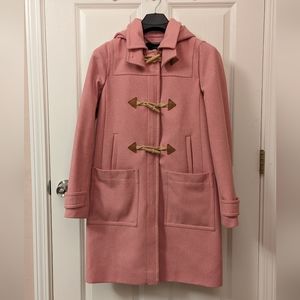 J.Crew Pink Wool Melton Toggle Coat / Size 2 / HTHR PETUNIA